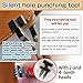 Craft Beginners Leather Tools Silent Hole Punching Tool with 2 & 4 Teeth Heads, 5 Rounded Sewing Needles, Needle Box & White Waxed Thread for Stitching, Quiet DIY Set, Easy & Comfortable to Use
