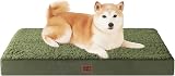EHEYCIGA Orthopedic Dog Bed Large 91x68x9cm Dark Green Removable Cover