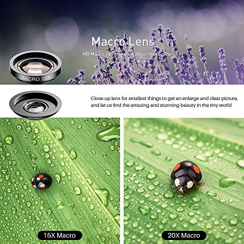 SHUTTERMOON Upgraded Phone Camera Lens Kit for iPhone 13/12/11/X/8/7