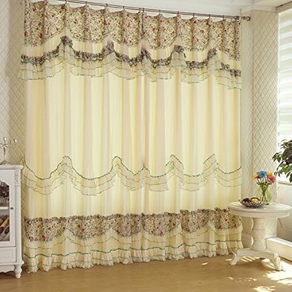 Fadfay Home Textile Elegant Flowers Jacquard Blackout Curtains