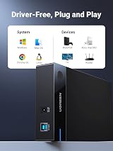 UGREEN 3.5/2.5 Inch SATA USB 3.0 Hard Drive Enclosure 22TB Docking Station view 5