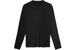 Tommy John Men's Second Skin Modal Long Sleeve Henley Sleep Top