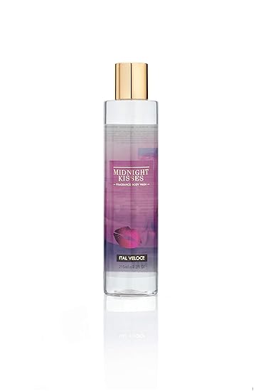 Ital Veloce Midnight Kisses No Sulphate and Parabens Shower Gel Refreshing/Relaxing Body Wash For Women, 215ml