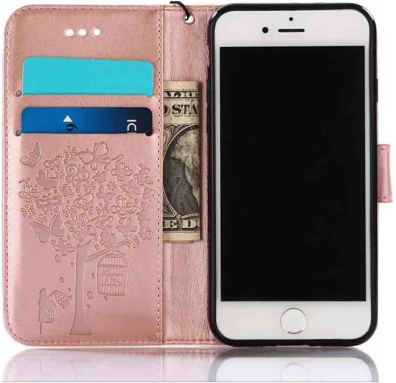 C63® Beautiful and Luxurious iPhone 6S Flip Case Wallet with Card Slots