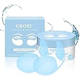 60Pcs Eye Patches for Puffy Eyes – Retinol Collagen Hydrogel Under Eye Patches - Dark Circles, Fine Lines – Hydrating, Firming, Brightening Skincare for All Skin Types