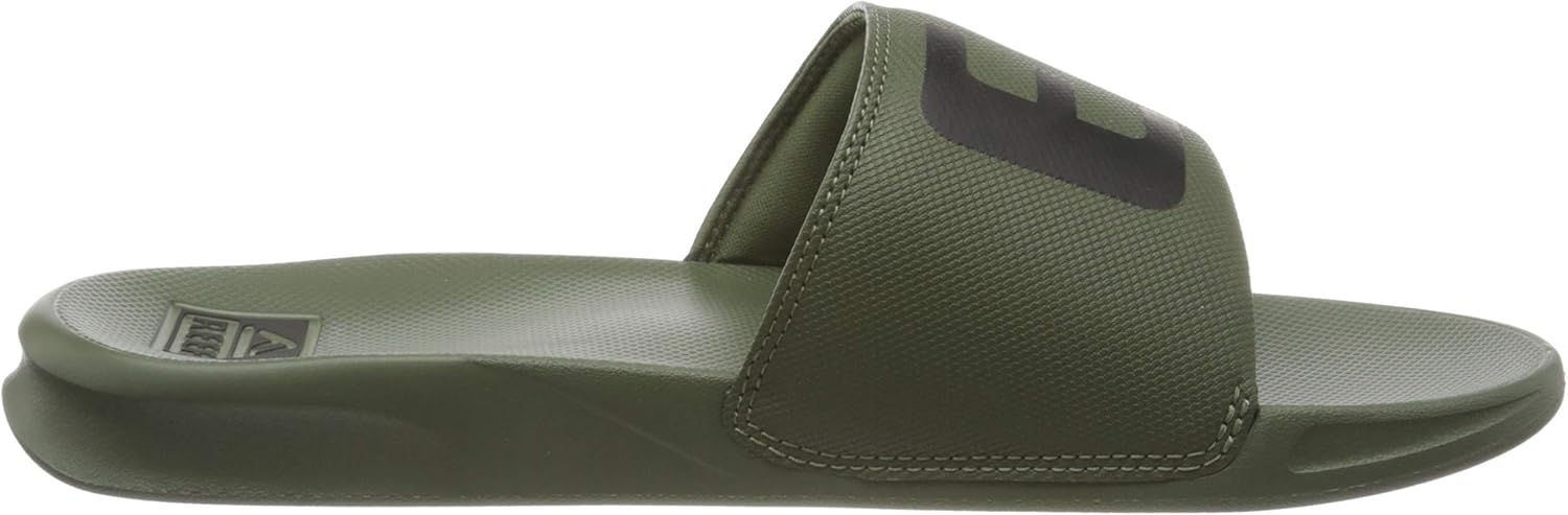 REEF Men's Flip Flop Slide Sandal, Black: Shoes