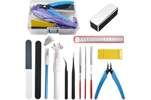 BXQINLENX 15 PCS Gundam Modeler Basic Tools Craft Set for Car Model Assemble Building(C)