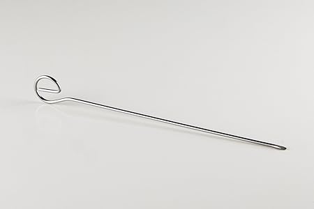 Menz Schaschlikspieß, Grillspieß, BBQ Barbecue, 210 mm, 10 Stück, Rostfreier Edelstahl, Qualitätsprodukt Made in Germany - Ko