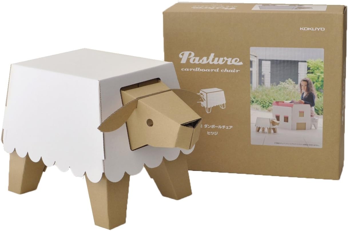Amazon Pasture コドモ ダンボール家具シリーズ コドモ ダンボールチェア ヒツジ 屋内遊具 おもちゃ