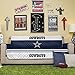 NFL Dallas Cowboys Sofa Couch Reversible Furniture Protector with Elastic Straps, 75-inches by 110-inches