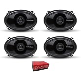 4) ROCKFORD FOSGATE P1462 4x6" 280W 2-Way Full Range PUNCH Car Audio Speakers
