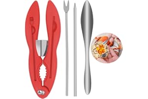 Crab Cracker Tool, Multifunctional Crab Leg Crackers Includes Lobster Crackers and Crab Leg Forks/Picks