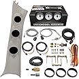 GlowShift Diesel Gauge Package Compatible with Dodge Ram Cummins 2500 3500 2010-2018 - White 7 Color 60 PSI Boost, 1500F EGT & 30 PSI Fuel Pressure Gauges - Factory Color Matched Triple Pillar Pod