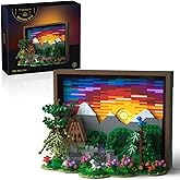 Givenni Ideas Sunset Wooden House Building Sets - 3D Puzzle Building Set for Adults, Ages 16+ - Beautifully Detailed Home Art