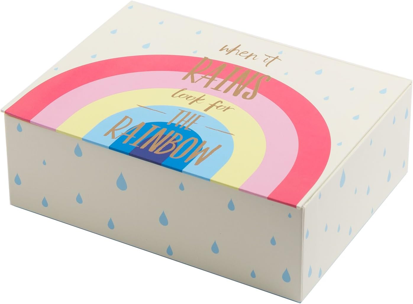 Creibo CBOX001 - Caja Cartón Decorada Arcoiris: Amazon.es: Hogar