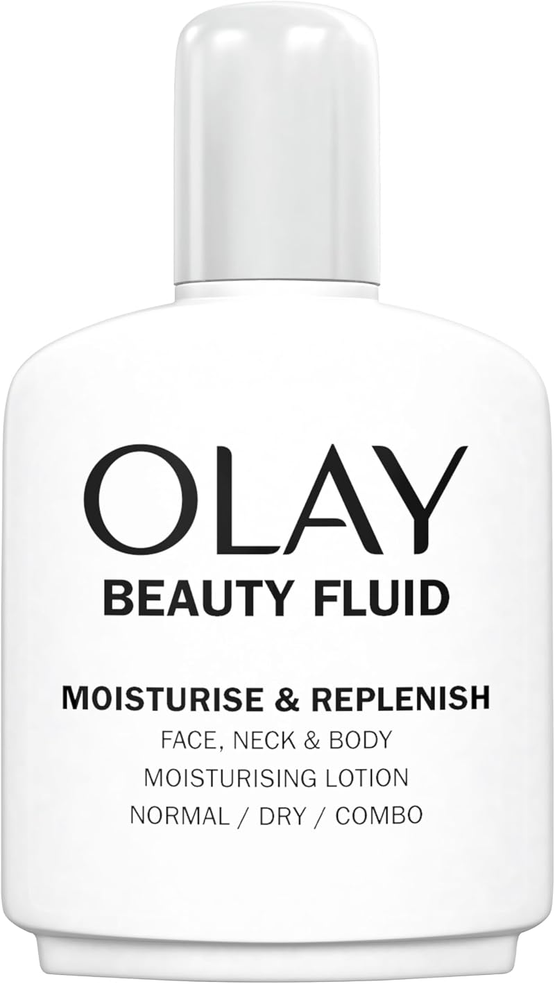 Olay Beauty Fluid Moisturiser 100ml Face Neck Body Lotion for Silky Soft Smooth