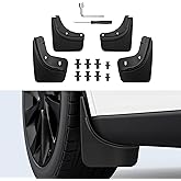 Motrobe 2026 2025 Tesla Model Y Juniper Mud Flaps Splash Guards [No Drilling Required] Mudflaps Tire Protection TPE All Weather Mudguards Model Y Juniper Accessories (Standard/Premium/Performance)