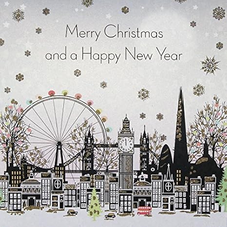 Merry Christmas / Happy New Year  Boxed Christmas Cards ( 6 Cards Per