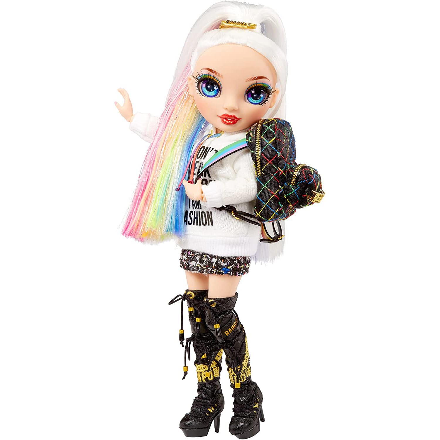 Photo 1 of Rainbow High Jr High Series 2 Amaya Raine- 9" Rainbow Posable Fashion Doll with Designer Accessories and Open/Close Backpack. Great Toy Gift for Kids Ages 6-12 Years Old & Collectors