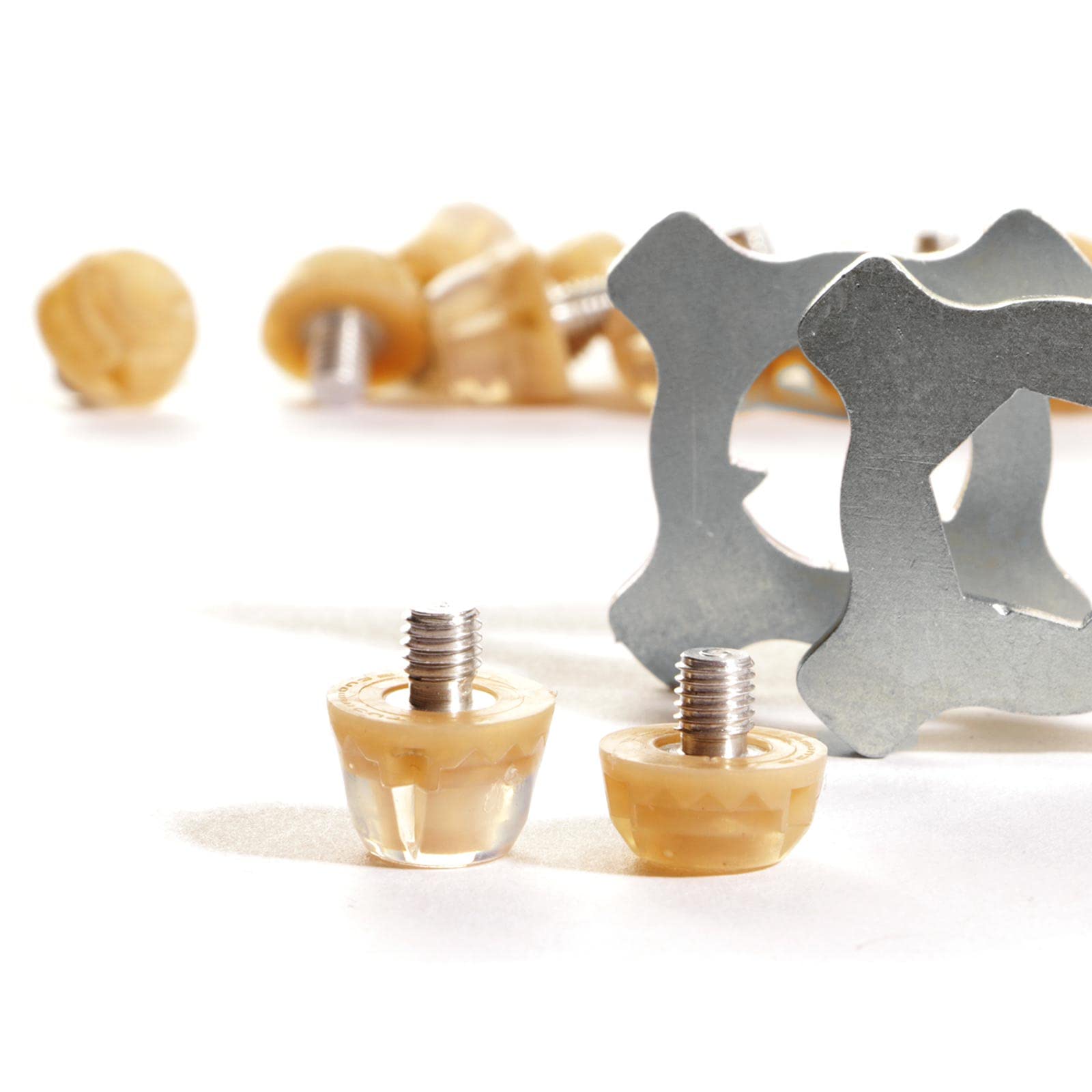 TPU Football Studs-14X Replacement Soccer Cleats with 2X Studs Wrench Included (translucent gold)