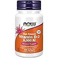 Now Supplements, Vitamin D-3 5,000 IU, High Potency, Structural Support*, 240 Softgels, (NF_0373)