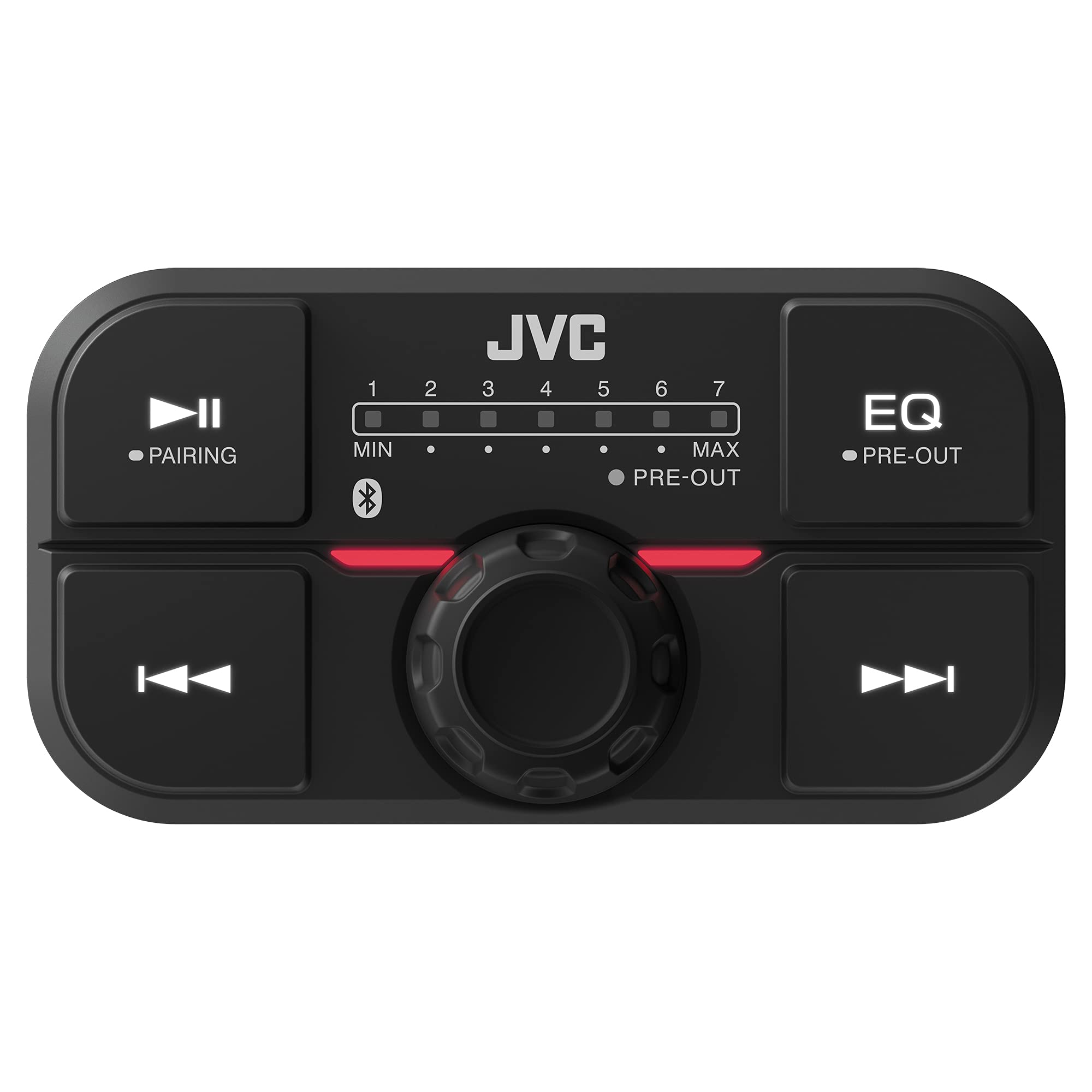 JVC KS-DR2104DBT Compact 4-Channel 600 Watt Car Amplifier with Bluetooth Streaming. Built for Marine, ATV and Powersport Applications. Waterproof, Dustproof, Rust Proof and Vibration Proof