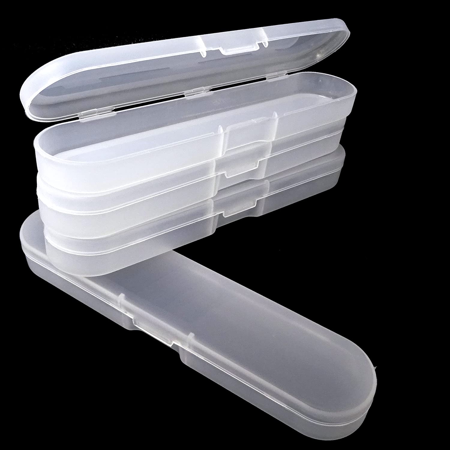 Honbay 4PCS Plastic Digital Thermometer Storage Case Containers Acne Needle Storage Box Pencil Case for Home (7 Inch)