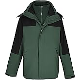 Orolay Women's Hooded Winter Ski Jacket 3 in 1 Waterproof Warm Coat Fleece Mountain Hiking Windbreaker