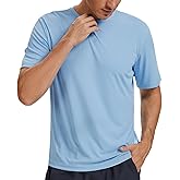 Men's UPF 50+ Quick Dry Long Sleeve Shirt Moisture Wicking Lightweight Hiking Tee for Outdoors Activities Fishing Running
