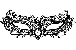 EMILYSTORES Tattoo Lace Costume Halloween Venetian Party Masquerade Mask For Women Cosplay Show 1PC