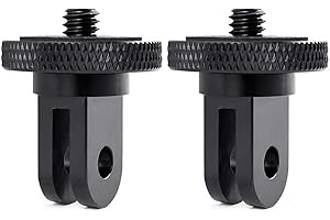 SRUIM Camera Tripod Mount for Gopro Adapter, 2Pcs 1/4-20 Screw Conversion Adapter for GoPro Hero10, Insta360 ONE X4 X3, X2, Go 2, DJI OSMO Action and Other Action Cameras