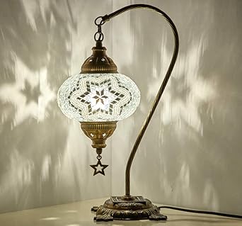 Table Lamp Swan Neck Lamp Shade Arabian Mosaic Lamps Moroccan