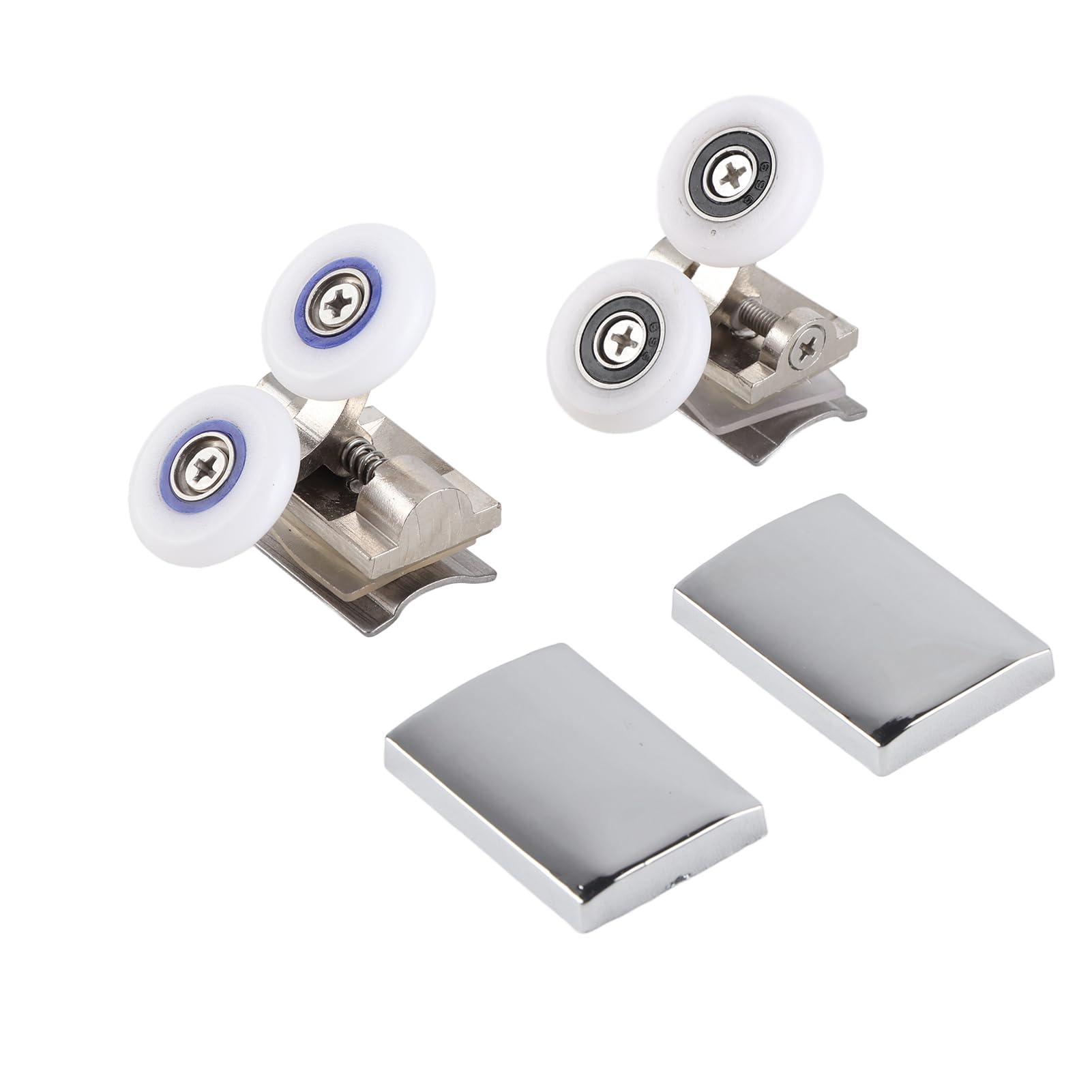 Lybunair 2PCS Zinc Alloy Twin Shower Door Wheels Rollers, Smooth 26mm Glide for Top and Bottom Mount