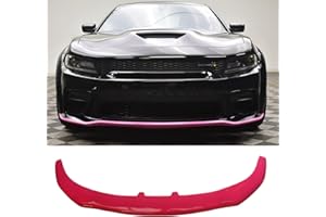 NINTE Front Bumper Lip Fit for 2020 2021 2022 2023 Dodge Charger Widebody Raspberry Red Bumper Splitter Body kit Spoiler