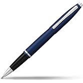 Cross Calais Rollerball Pen, Matte Metallic Midnight Blue, Black Ink | Rollerball Pen for Everyday Use, Professional Desk Essential, Smooth Writing, Luxury Gift Box, Medium Point Black Refill
