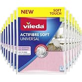 Vileda Actifaser Multi-Use Cloths for Streak-Free Cleaning, Pack of 1 (1 x 2 Pieces)