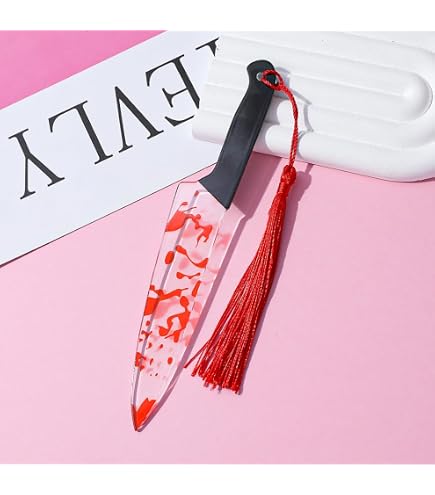Dark Romance Bookmark For Women - Metal Bookmark With Chain, Spooky/Gothic Gift For Book Lovers