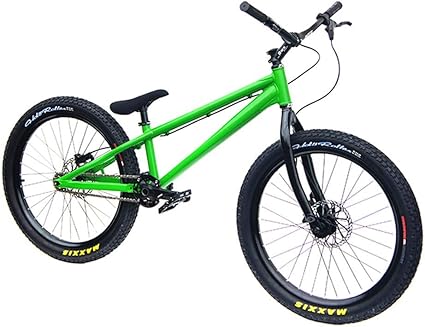 ljlyl b5r 24 24 zoll fahrrad bmx bike stunt bikes rahmen und gabel aus aluminiumlegierung eigener weitwinkel schwalbengriff mit gummigriff shimano mt200 olscheibenbremse grun amazon de sport freizeit