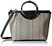 Alyce Tote Satchel Bag, NATURAL-BLACK/BLACK, One Size