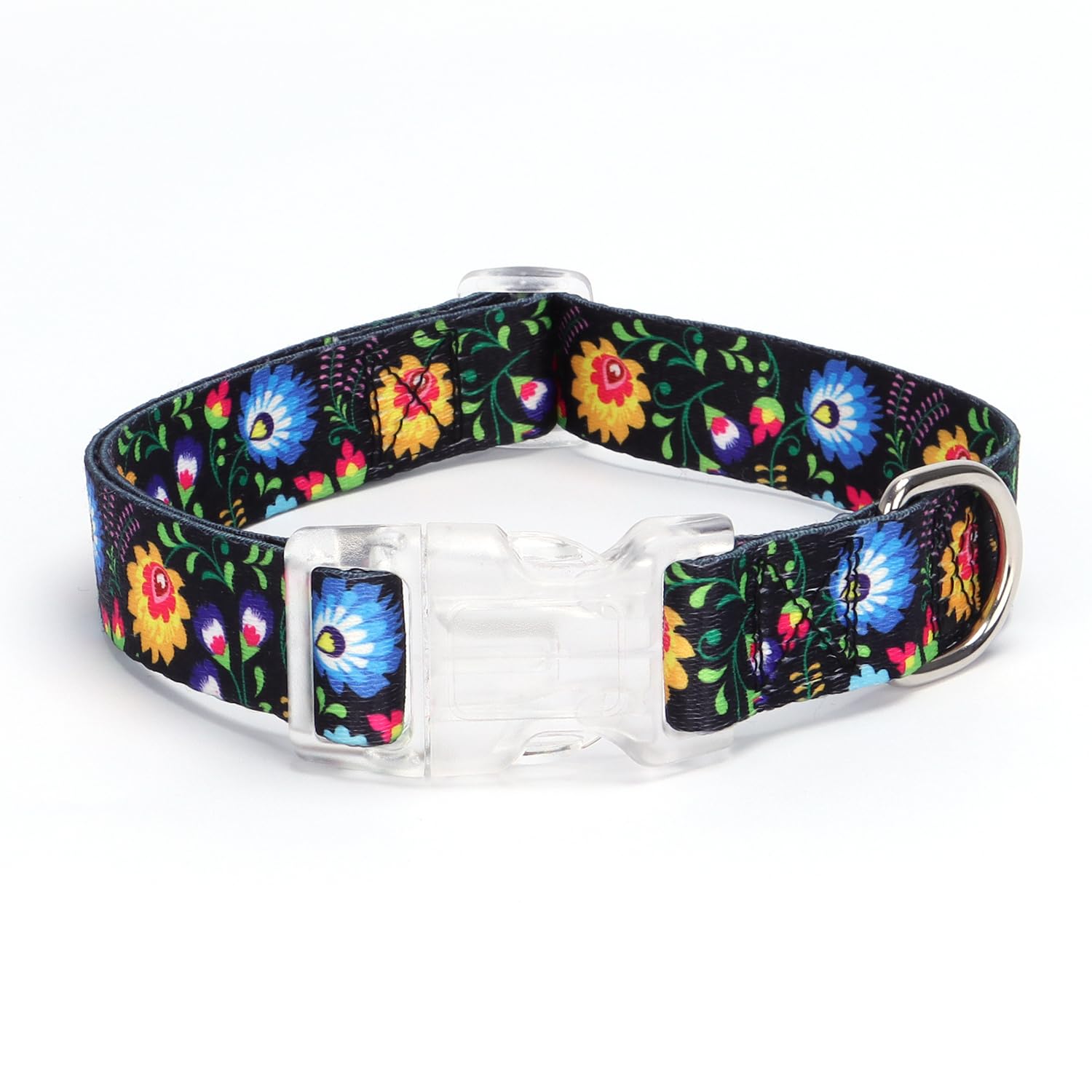 haoyueer Dog Collar for Small Medium Large Dogs, Adjustable Soft Puppy Cats Collars Multicolor Patterns Collars for Dogs Girl Boy Puppy Walking Running Training (XS, Black)