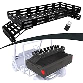 TOPOWN Heavy Duty UTV Overbed Cargo Rack with Adjustable Mounting Brackets | Accommodate Bed Rail Widths from 39.7&rdquo;-56.3&rdquo;(Inside Width), UTV Bed Rack, 7" Raised Height, 160LBS Capacity and Weatherproof