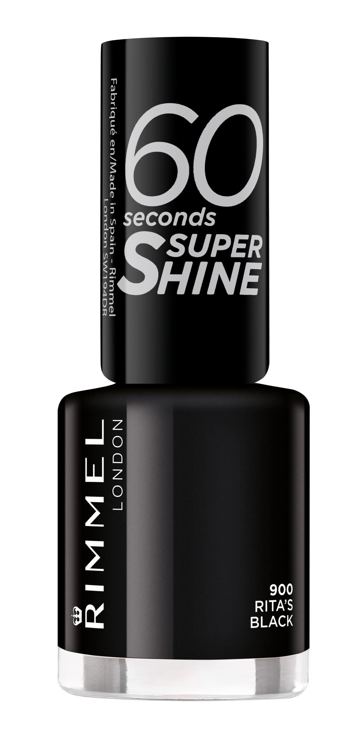Rimmel Rita Ora 60 Seconds Nail Polish, Shades of Black Rita's Black โ image 1