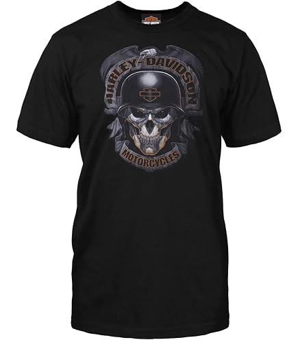 Tcombo Ghost Skull - Badass Skeleton Men's T-Shirt (Black, Small
