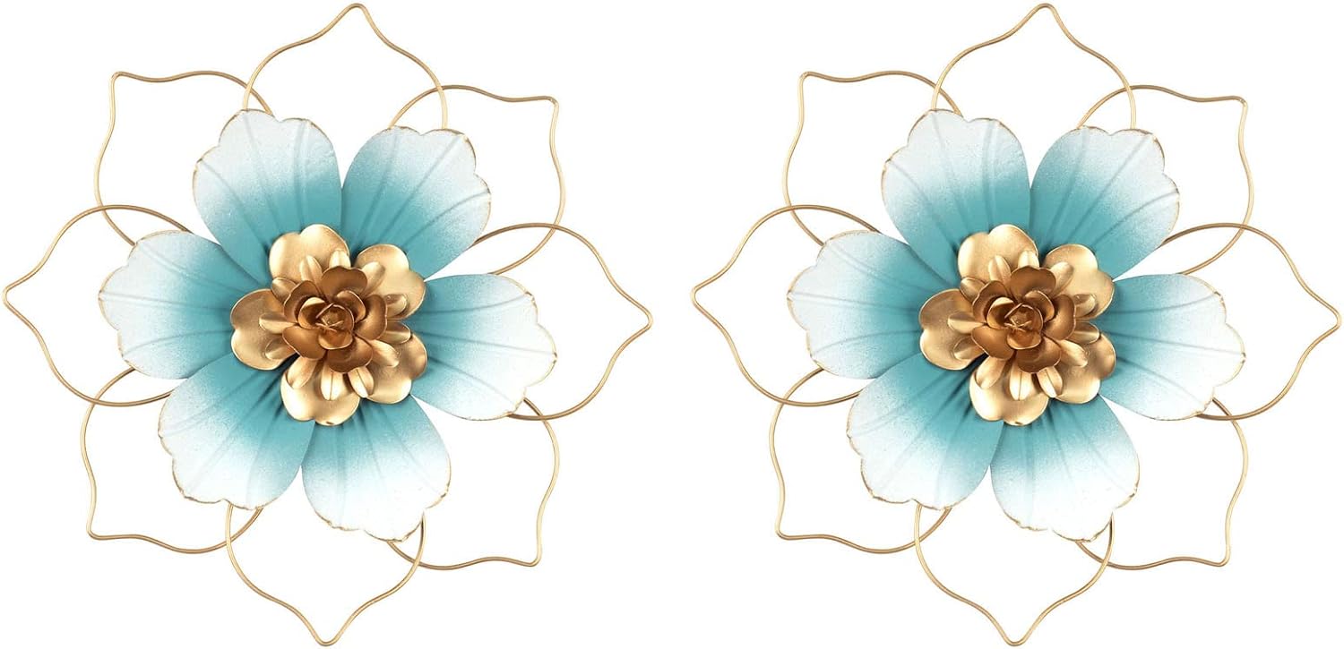 Plaques & Wall Art - Reflinto Metal Flower Wall Decor, 9.5