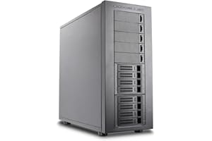 Rosewill THOR NAS Pro - Full Tower Workstation Case | Server Chassis | Supports up to 8 3.5" Hot-Swap 3.5"/2.5" SATA/SAS and 2 2.5" SSD | E-ATX Compatible | 1x 140mm PWM Fan | USB 3.2 Type-C | AI, NAS