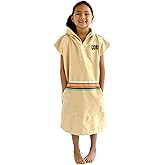 COR Surf Kids Unisex Changing Swim Poncho Towel Robe | (Retro-Sand)