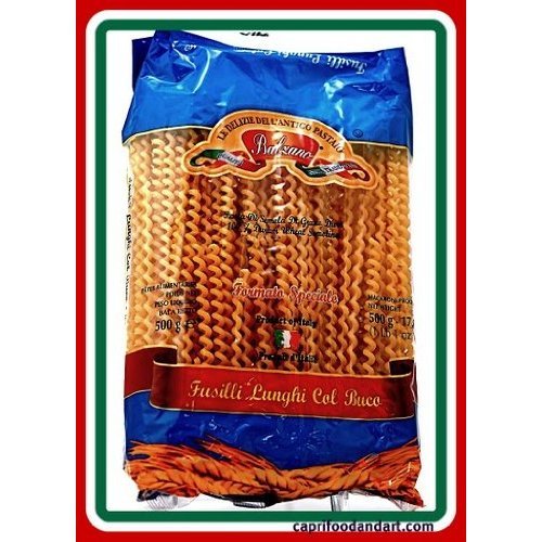 BALZANO Pasta Fusilli Lunghi col Buco 17.6 oz (Pack of 6 Bags) Grocery & Gourmet Food