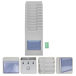NUOBESTY Time Card Rack Retractable Time Card