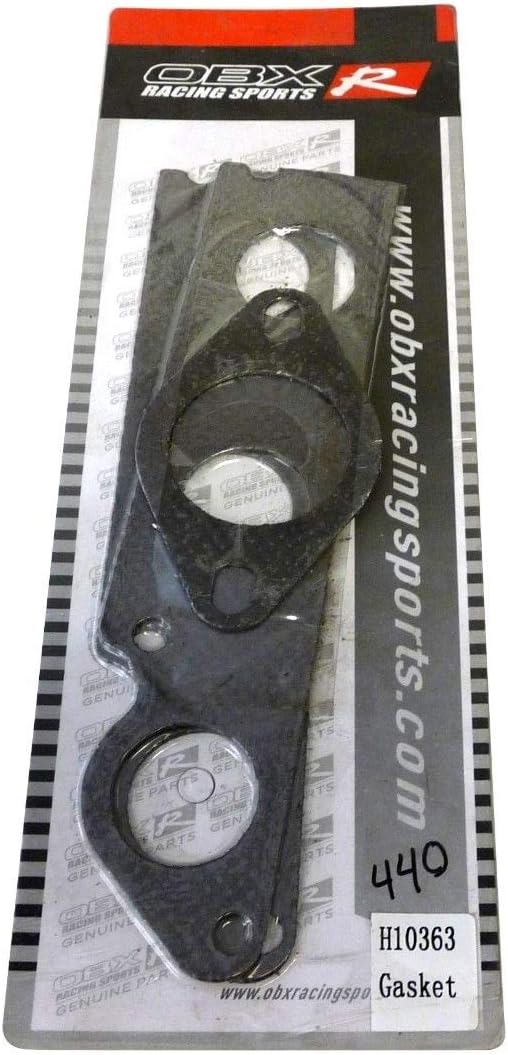 OBX Racing Sports Replacement Graphite Gasket For Exhaust Header Downpipe Fits 86-92 Toyota Supra MK3 3.0L 7M-GTE