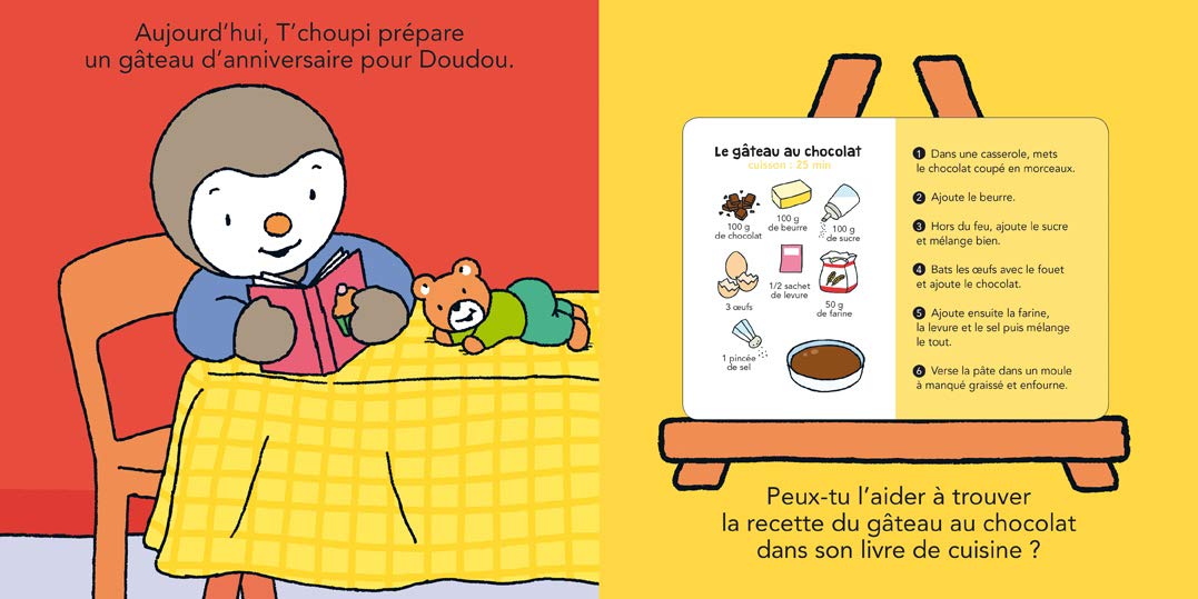 T Choupi Cuisine Comme Un Grand Histoires Animees French Edition Courtin Thierry Amazon Com Books